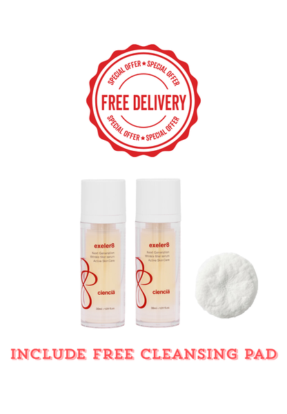 Exeler8 30ml Duo Pack With Free 1 Cleansing Pad
